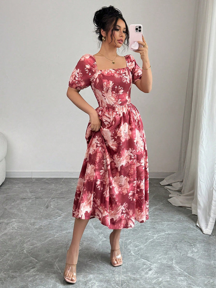 Rochie midi SHEIN, mix culori