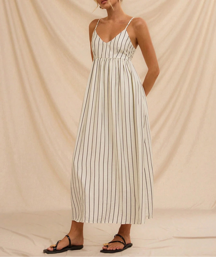 Rochie maxi Shein, crem