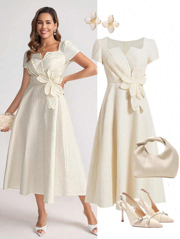 Rochie maxi SHEIN, bej