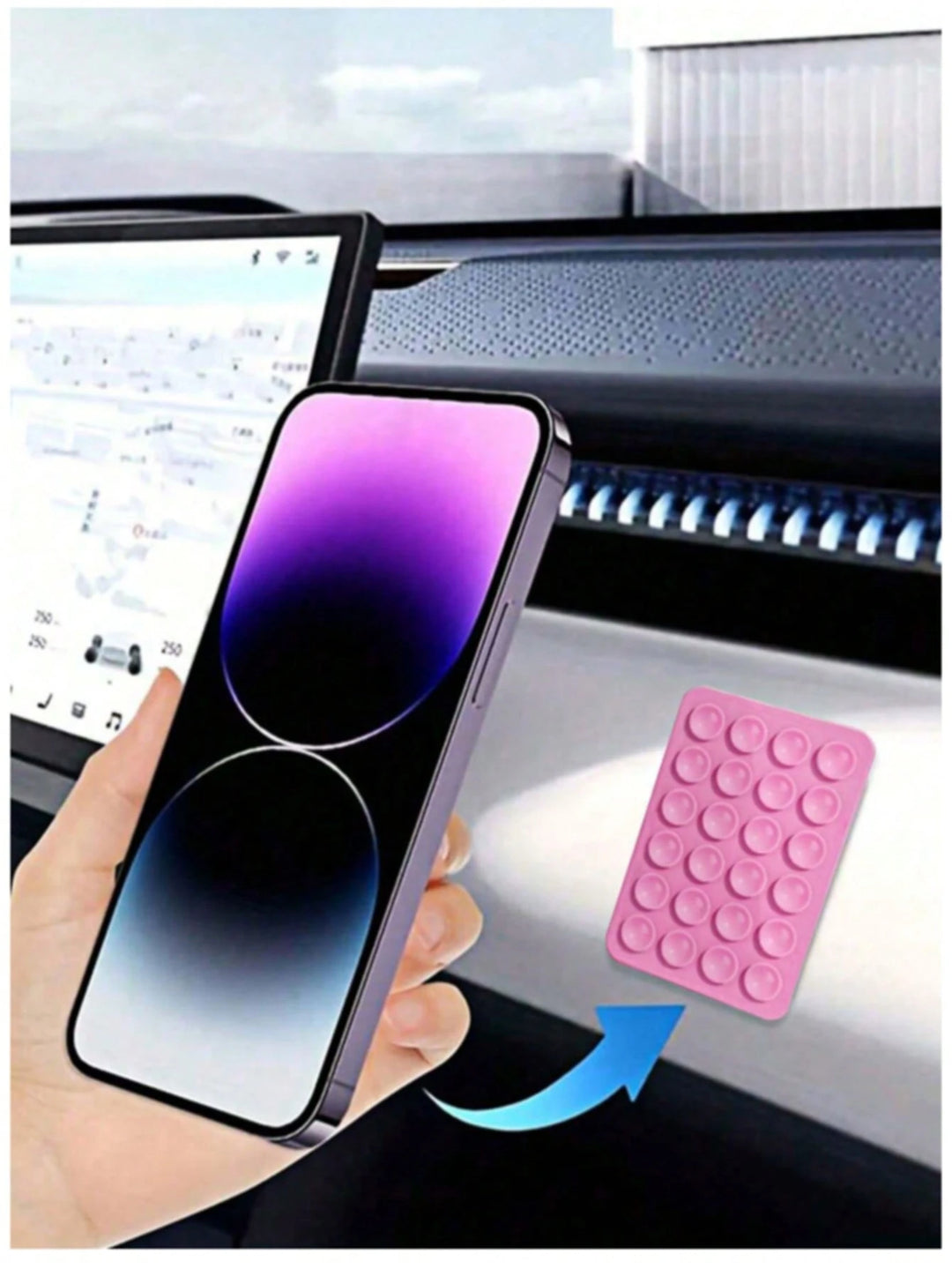 Autocolant adeziv pentru telefon SHEIN, alb