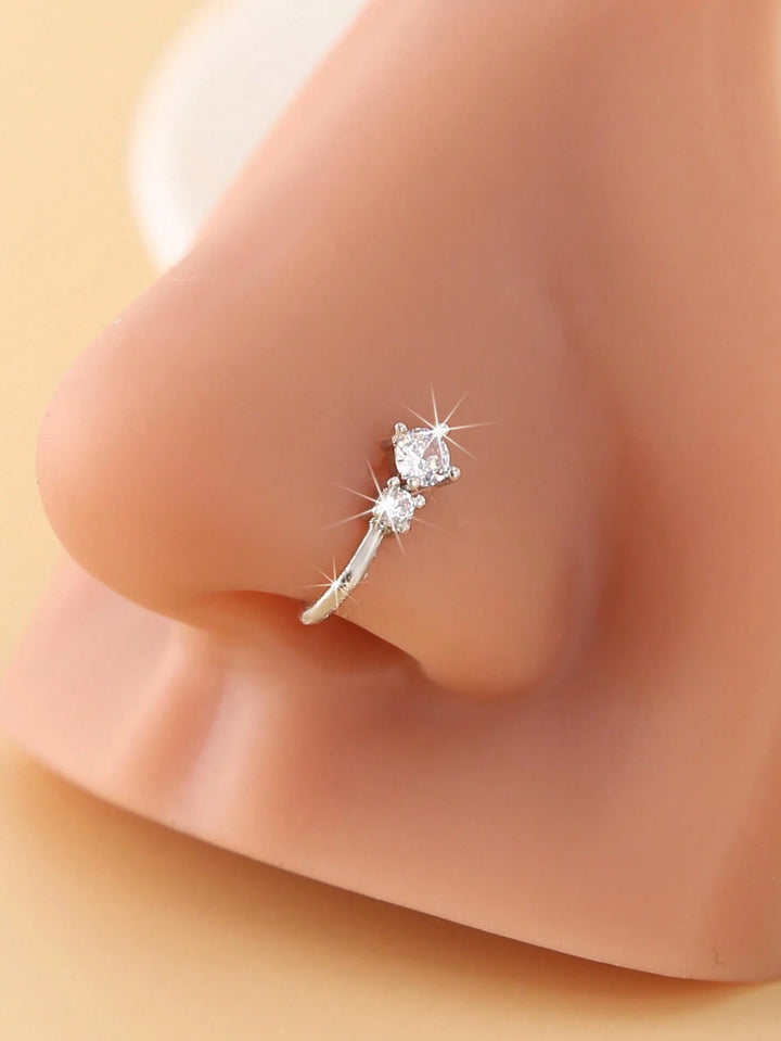 Piercing de nas fals SHEIN, argintiu