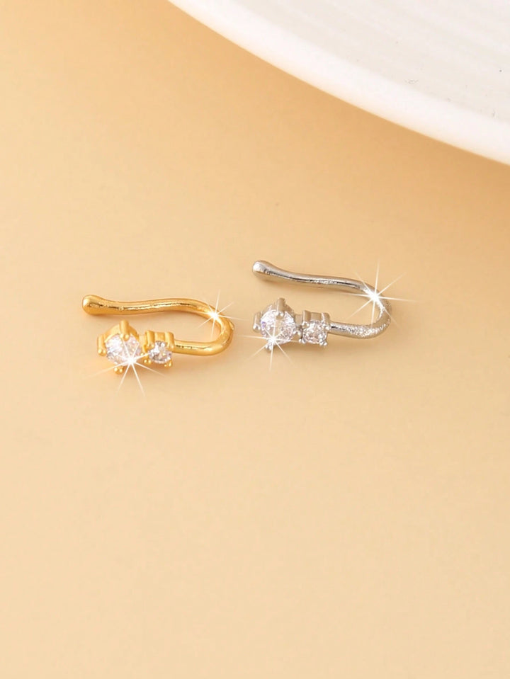 Piercing de nas fals SHEIN, argintiu