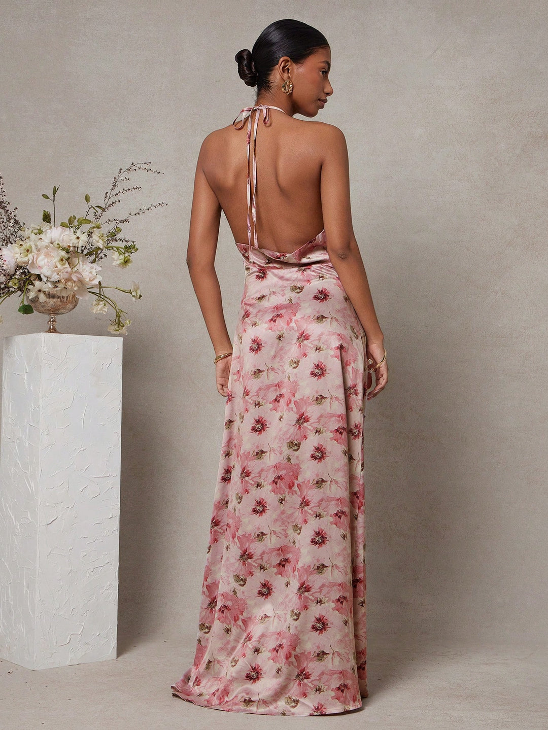 Rochie maxi SHEIN, roz