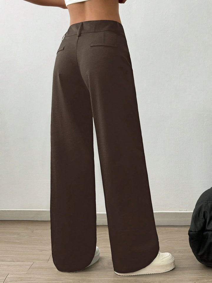 Pantaloni SHEIN, maro