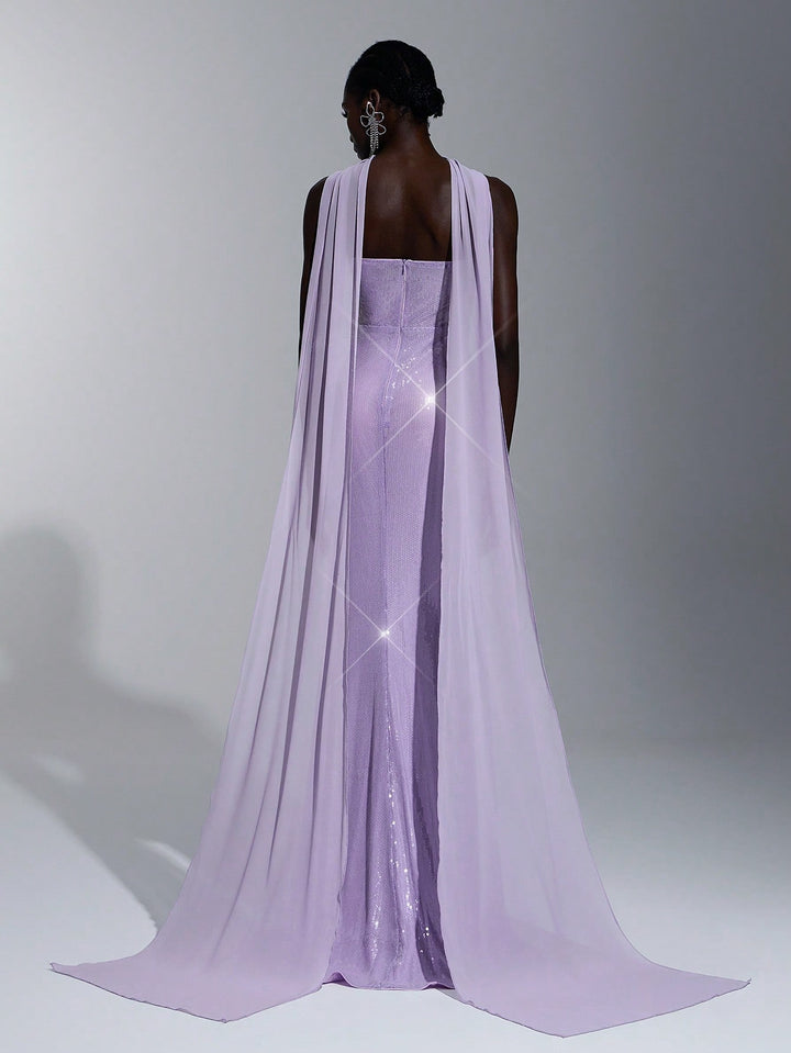 Rochie de ocazie SHEIN, mov