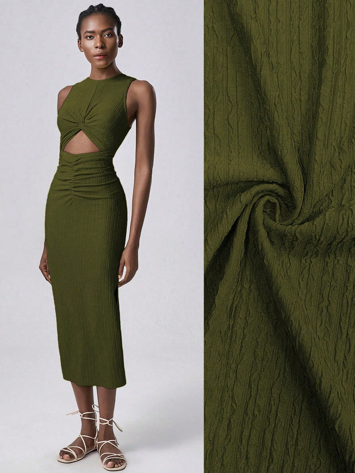 Rochie midi SHEIN, verde
