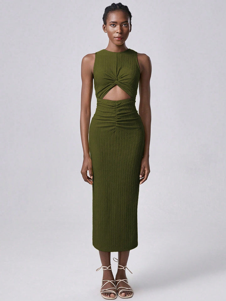 Rochie midi SHEIN, verde