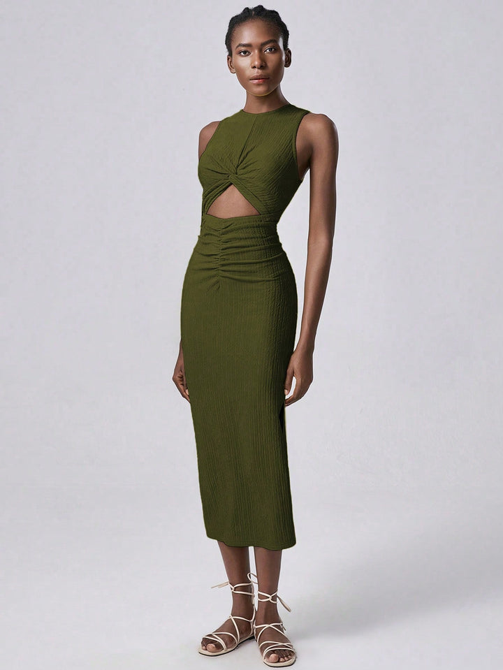 Rochie midi SHEIN, verde