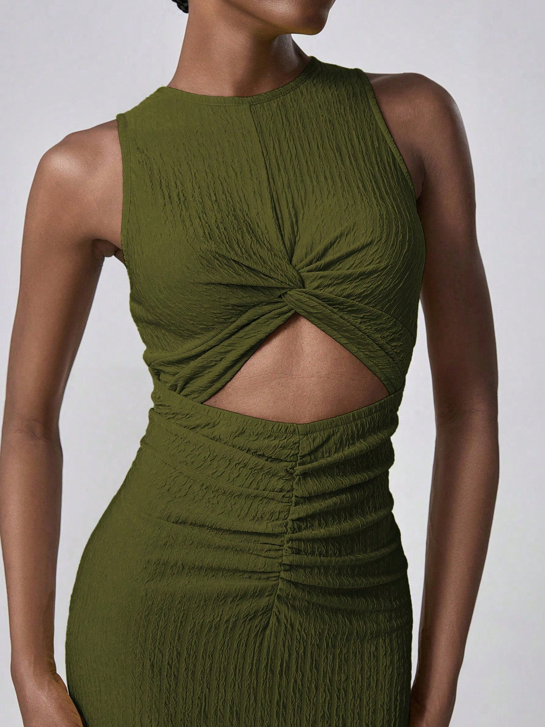 Rochie midi SHEIN, verde