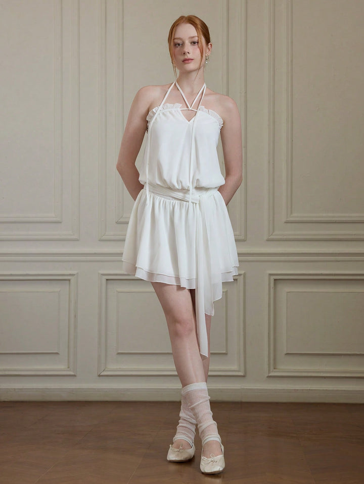Rochie mini SHEIN, alb