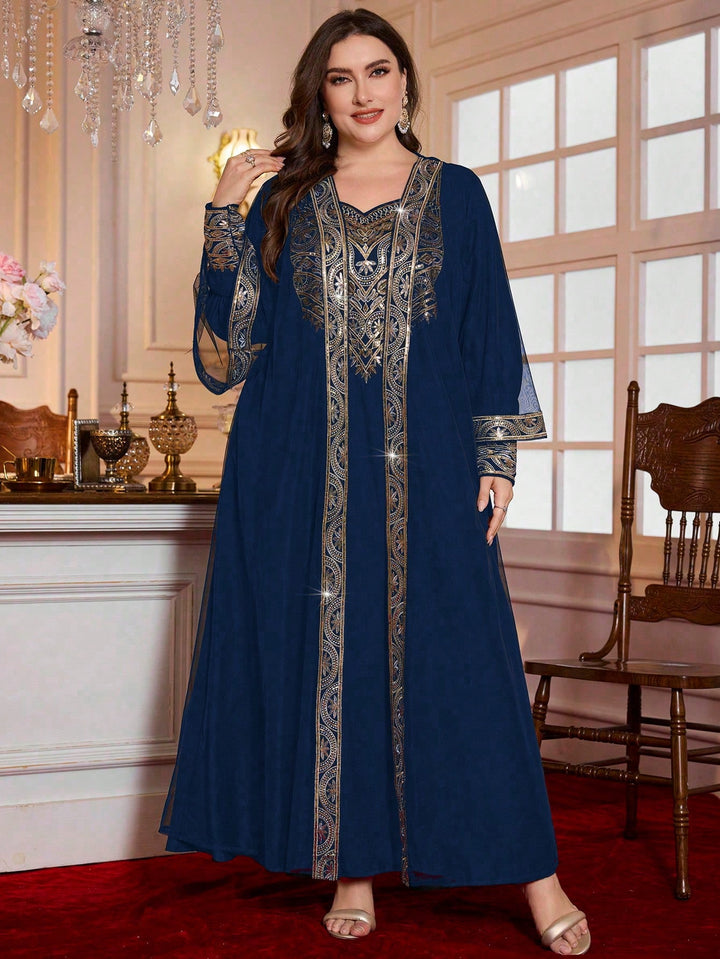 Set rochie și cardigan SHEIN, albastru