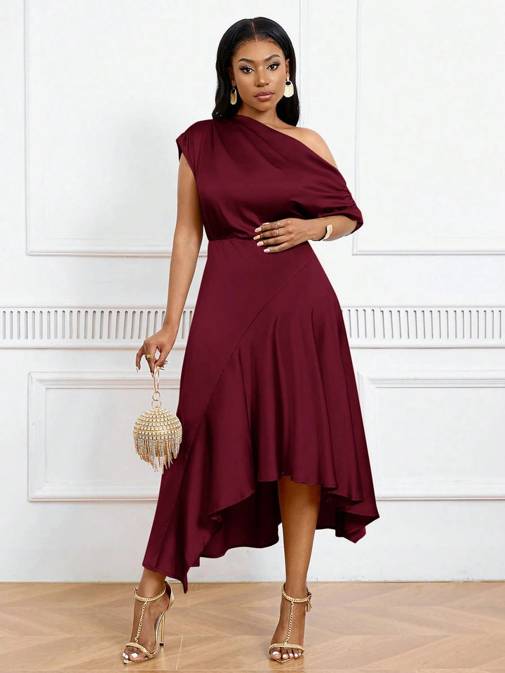 Rochie midi SHEIN, vișiniu