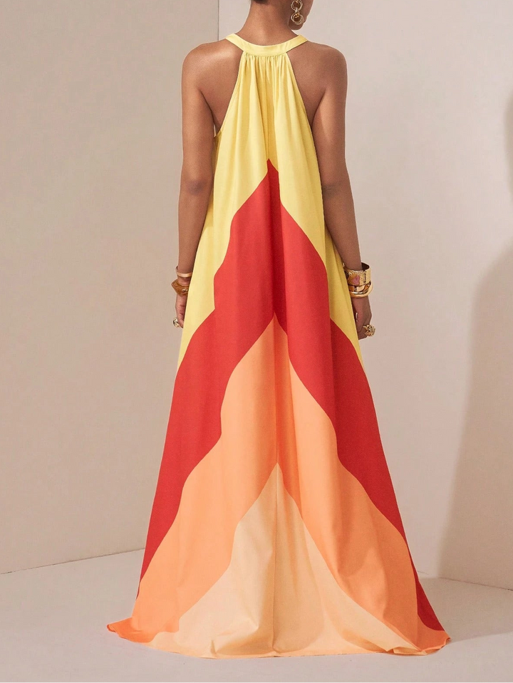 Rochie maxi SHEIN, mix culori