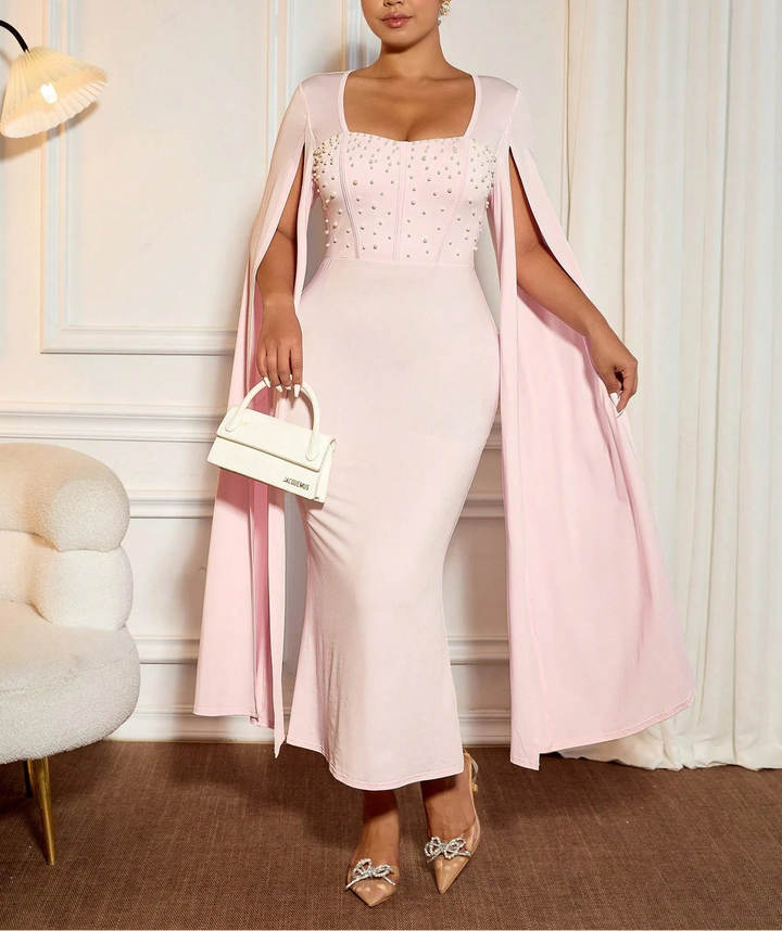 Rochie de ocazie Shein Curve+, roz