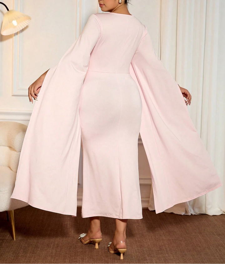 Rochie de ocazie Shein Curve+, roz