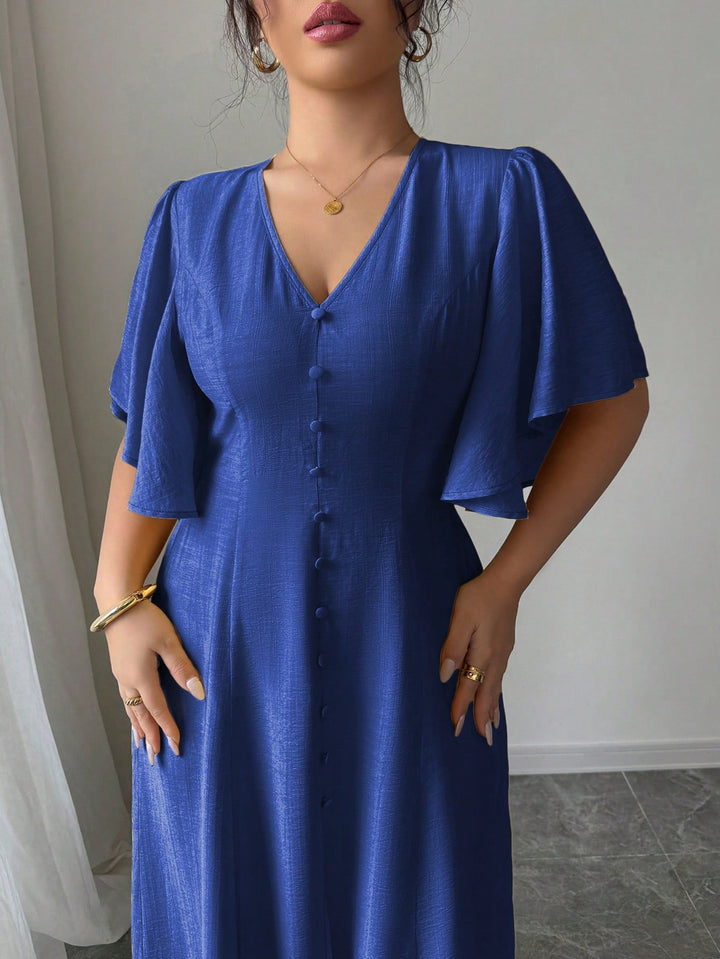 Rochie midi  SHEIN, albastru