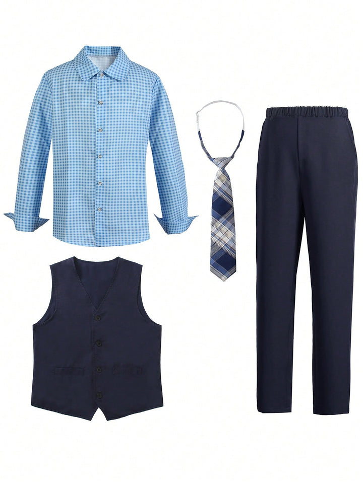 Costum SHEIN, albastru
