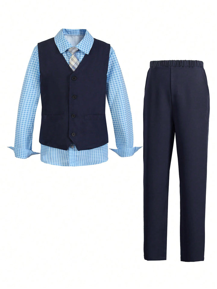 Costum SHEIN, albastru