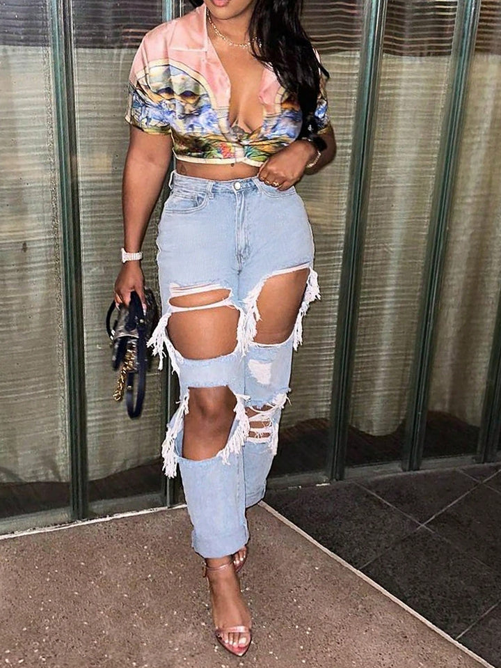 Jeans SHEIN, albastru