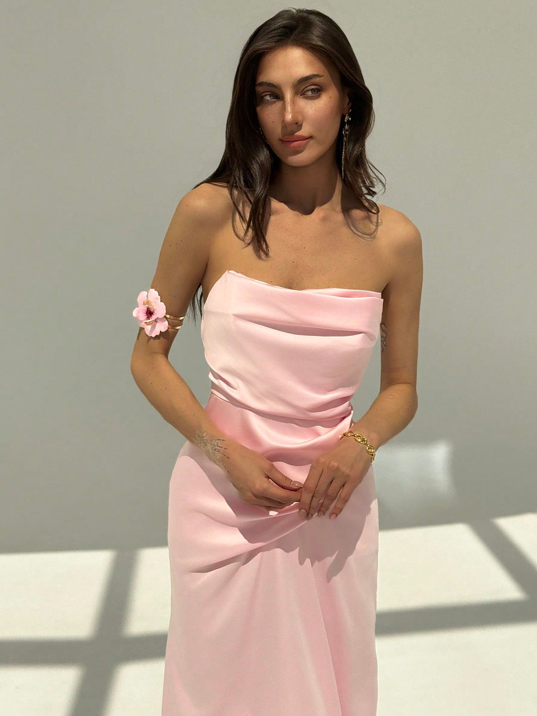 Rochie maxi SHEIN, roz