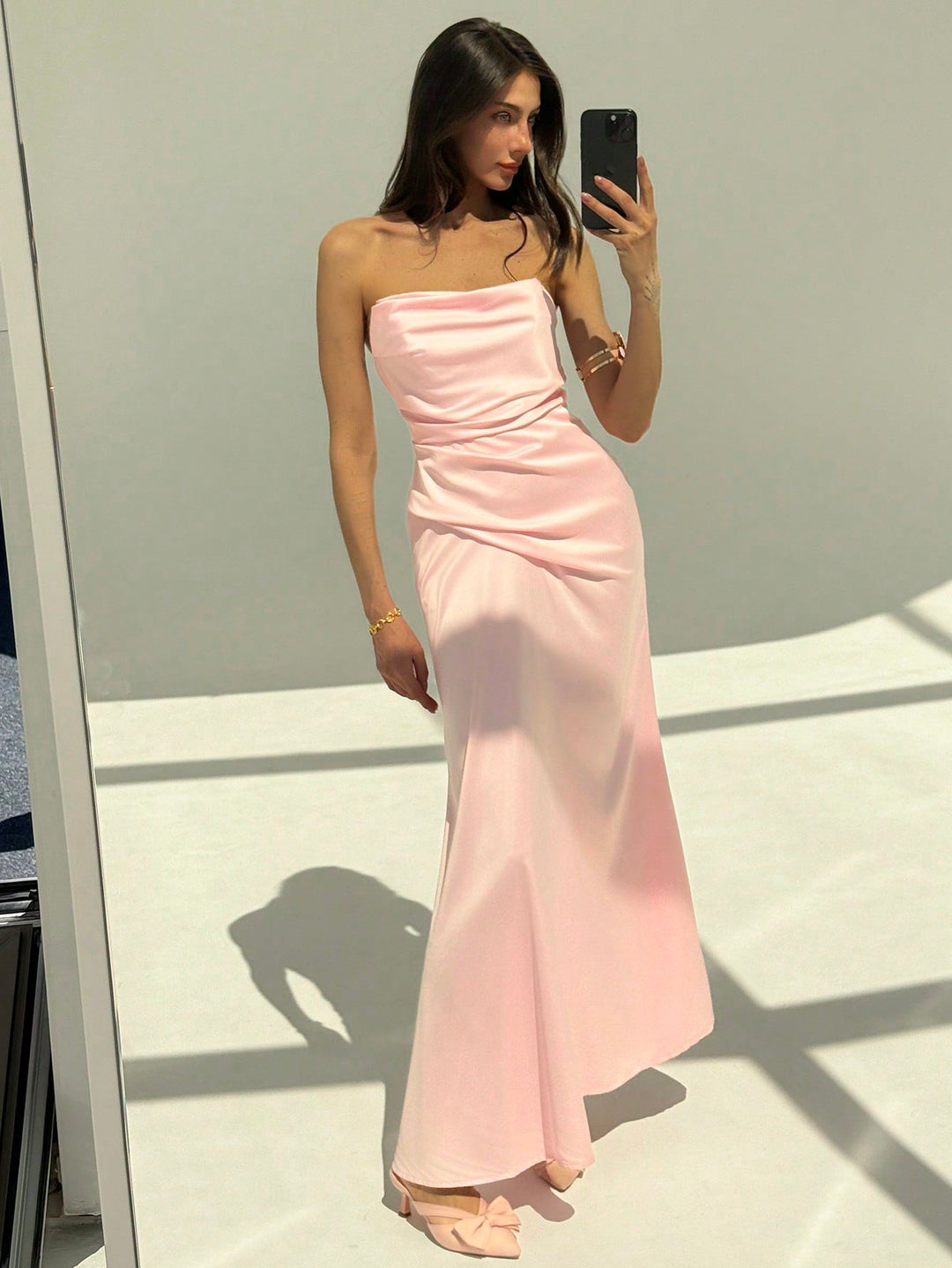 Rochie maxi SHEIN, roz