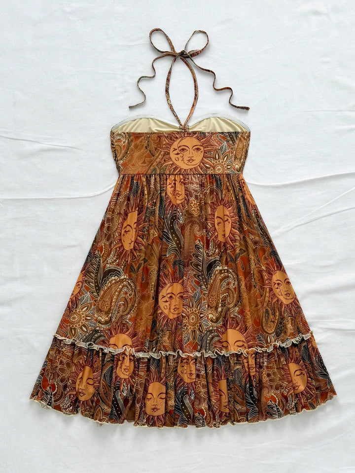 Rochie mini SHEIN, kaki