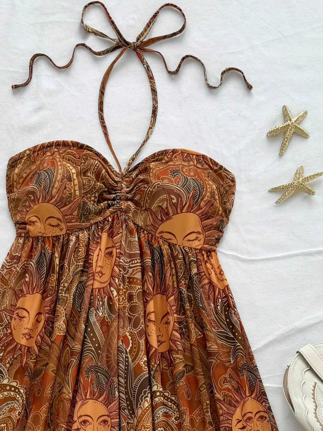Rochie mini SHEIN, kaki