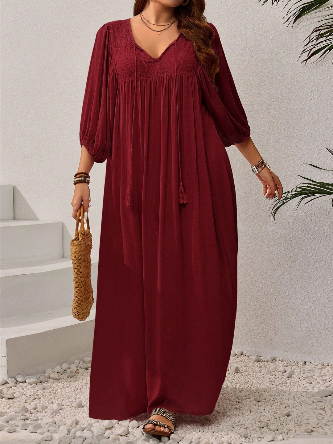 Rochie maxi SHEIN, roșu