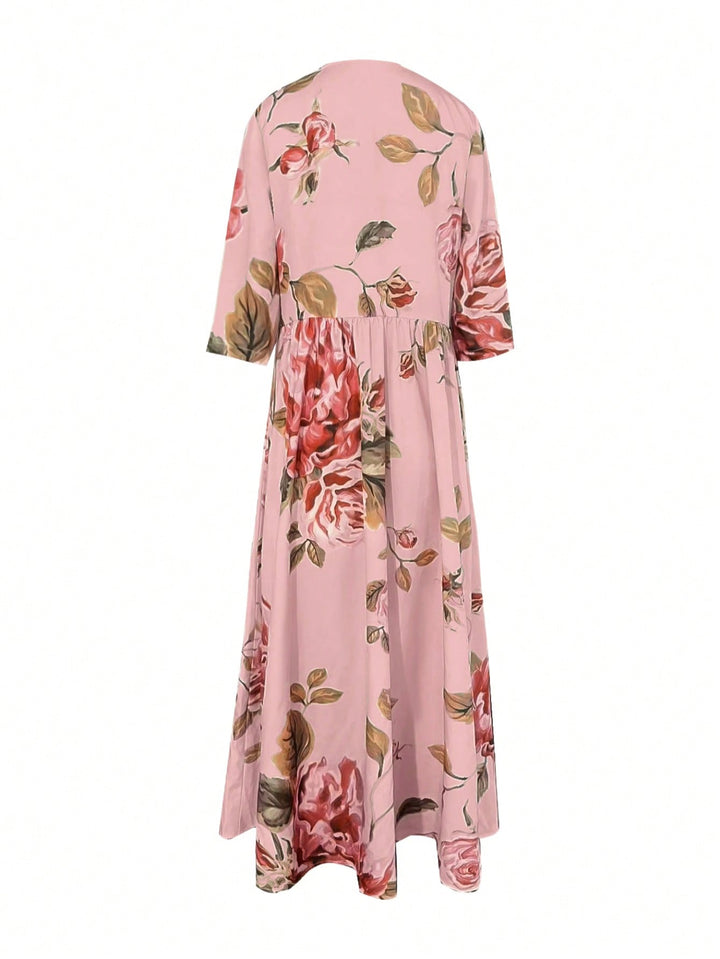 Rochie maxi SHEIN, mix culori