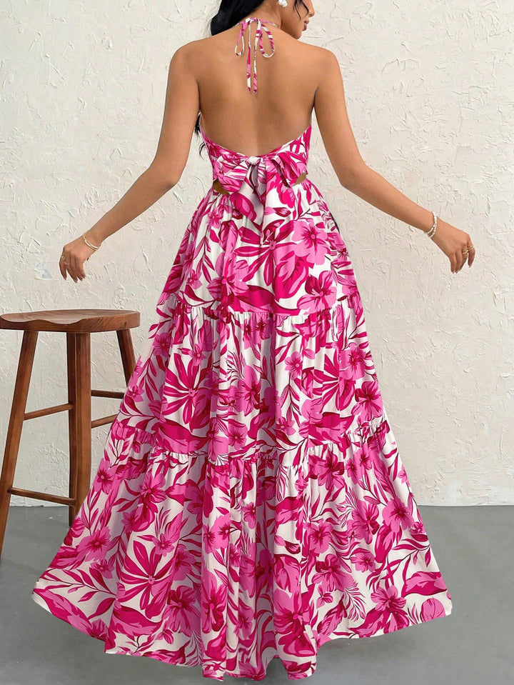 Rochie maxi Shein, mix culori