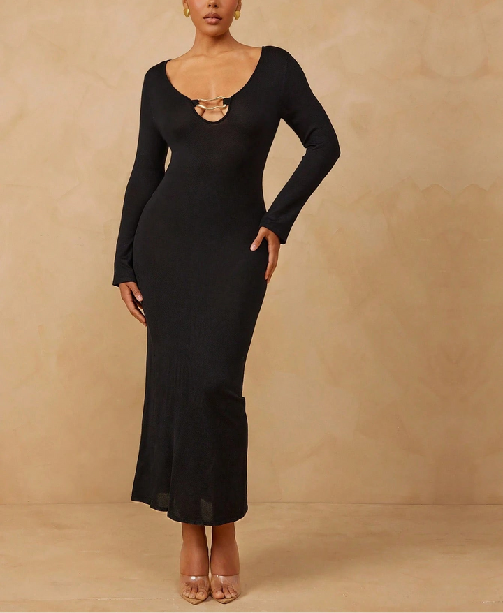 Rochie maxi SHEIN, negru