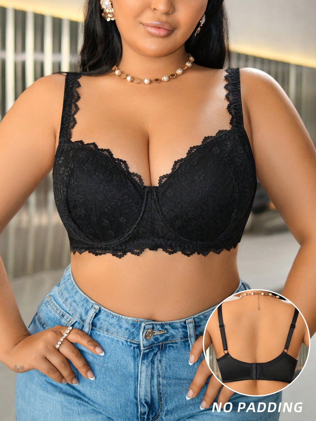 Sutien SHEIN, negru