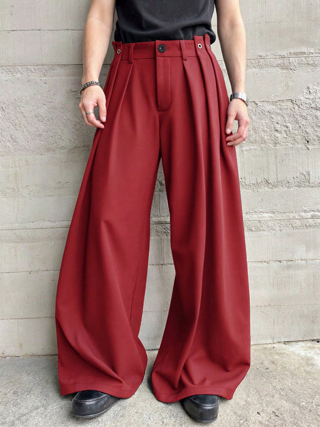 Pantaloni SHEIN, roșu