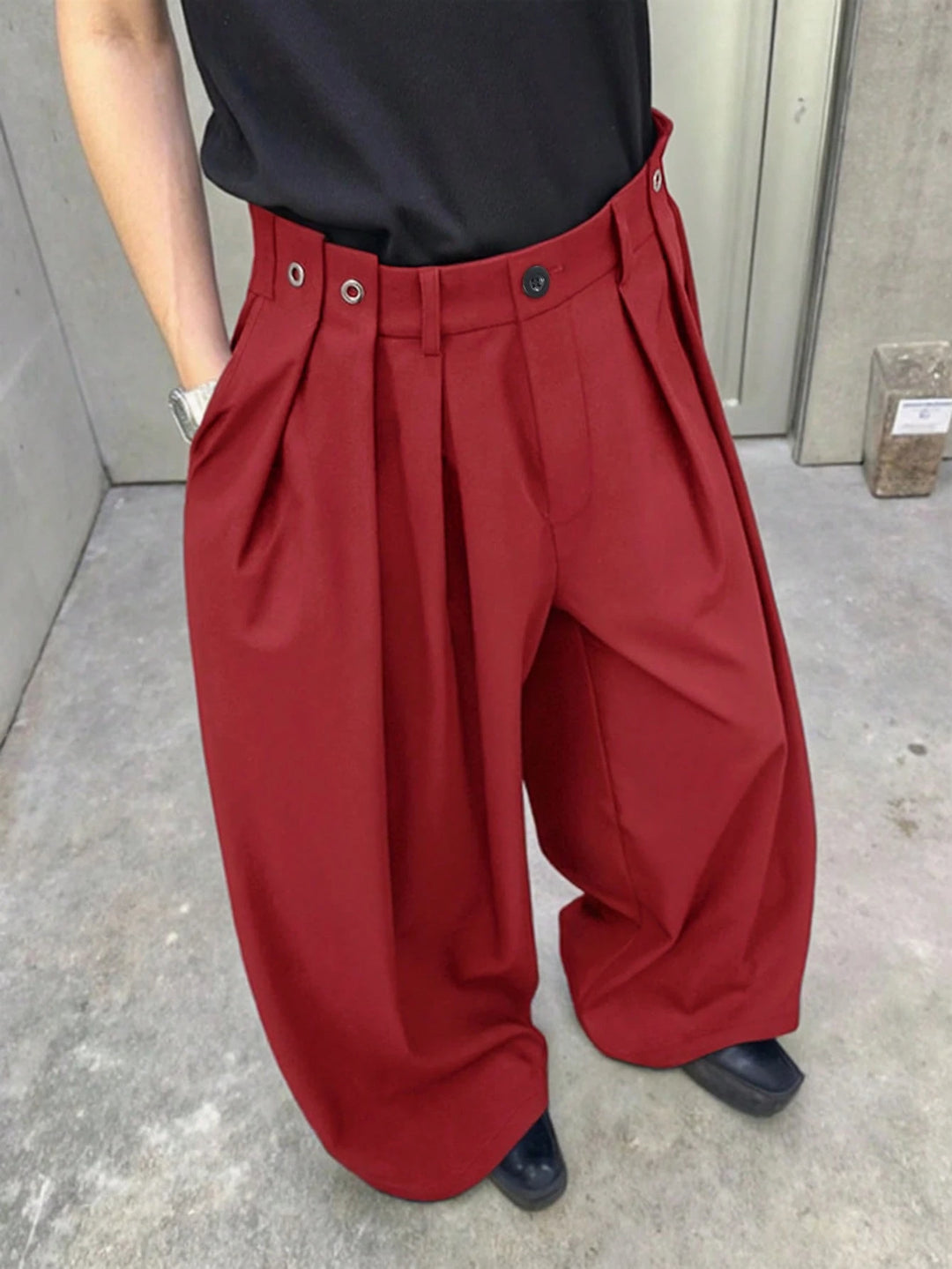 Pantaloni SHEIN, roșu