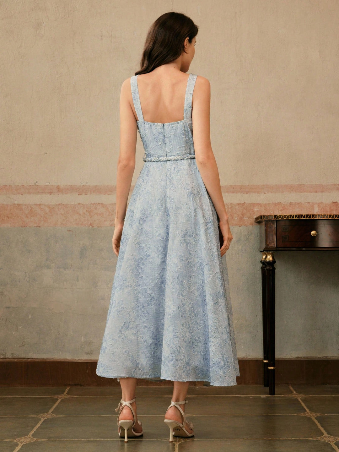 Rochie midi SHEIN, albastru