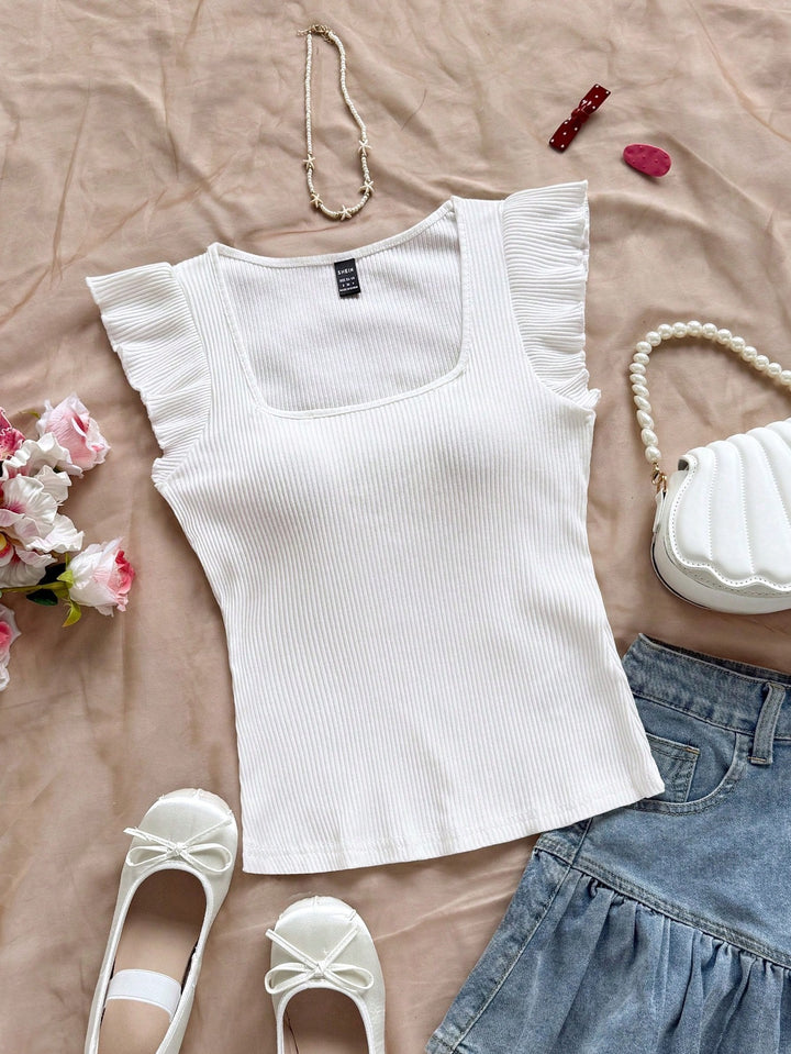 Top SHEIN, alb