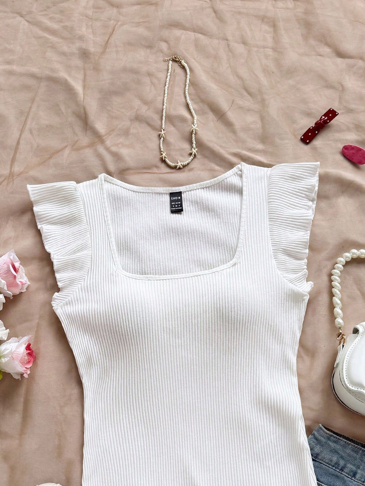 Top SHEIN, alb
