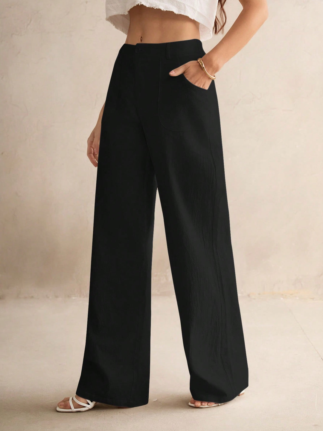 Pantaloni SHEIN, negru