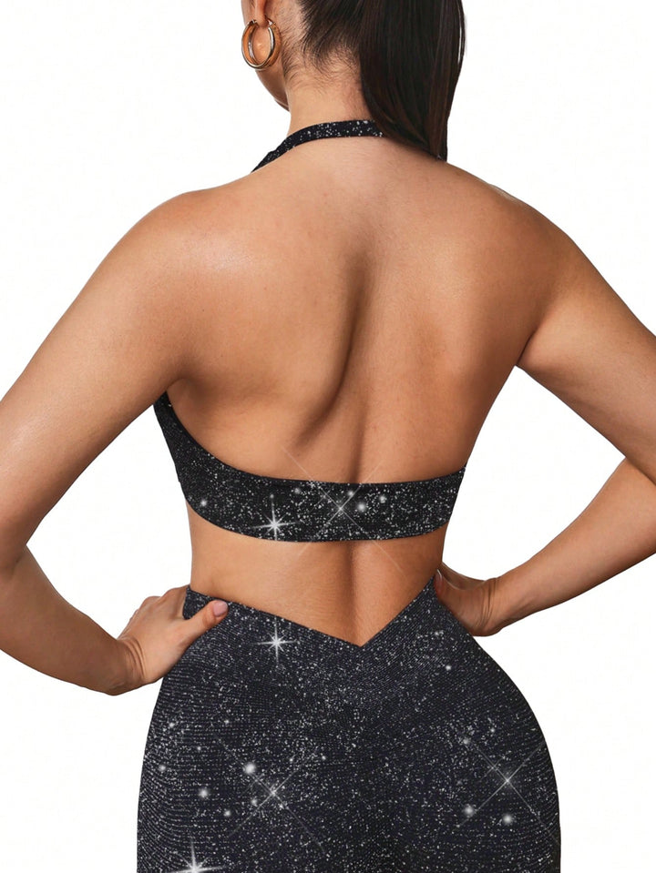 Bustieră sport SHEIN, negru