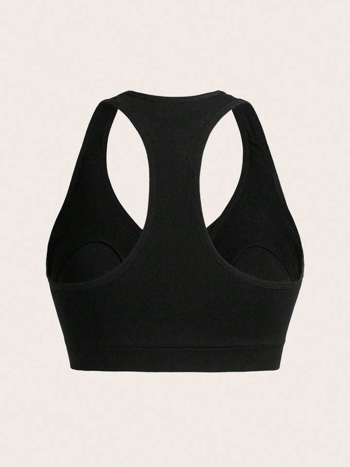 Bustieră sport SHEIN, negru