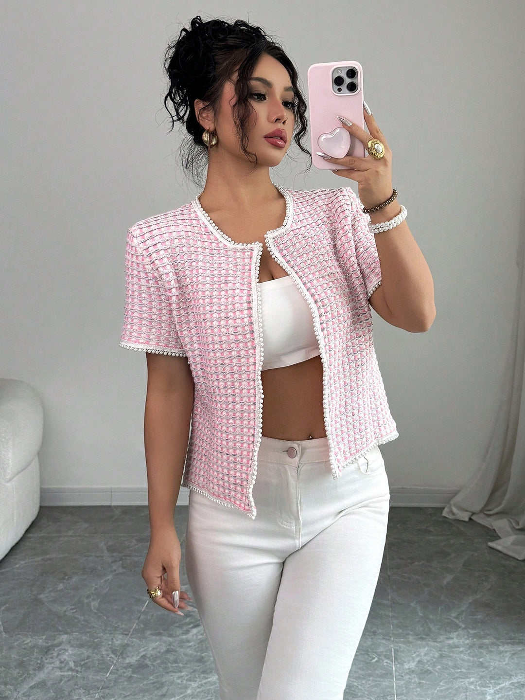 Cardigan SHEIN, roz