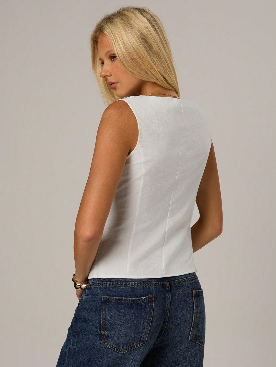 Top SHEIN, alb