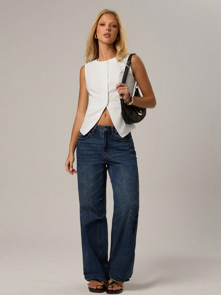 Top SHEIN, alb