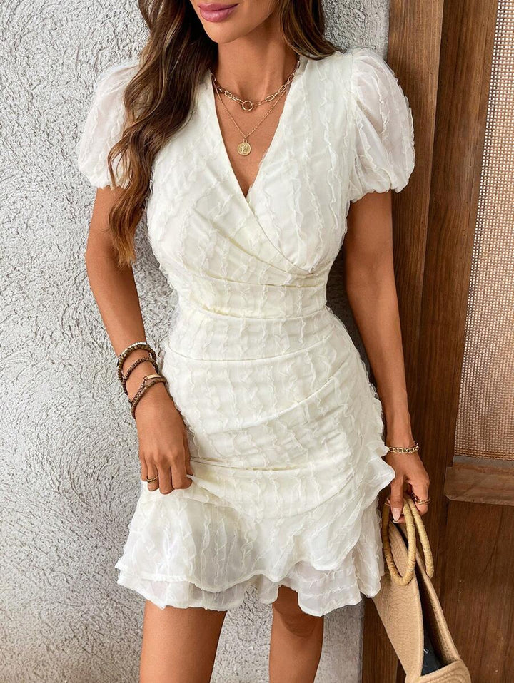 Rochie mini SHEIN, crem