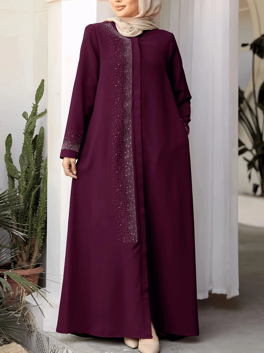 Rochie maxi SHEIN, vișiniu