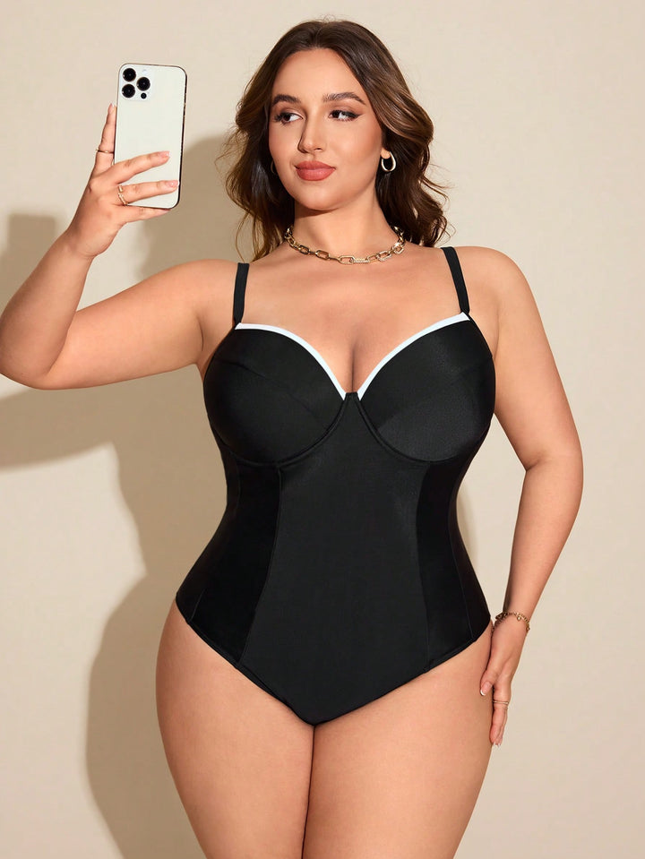 Costum de baie SHEIN, negru