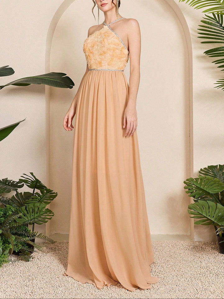 Rochie maxi Shein, portocaliu