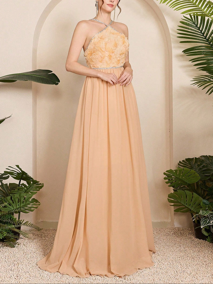 Rochie maxi Shein, portocaliu