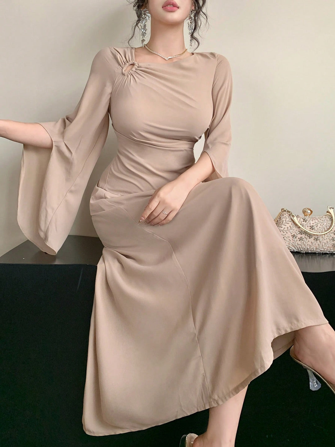 Rochie maxi SHEIN, roz