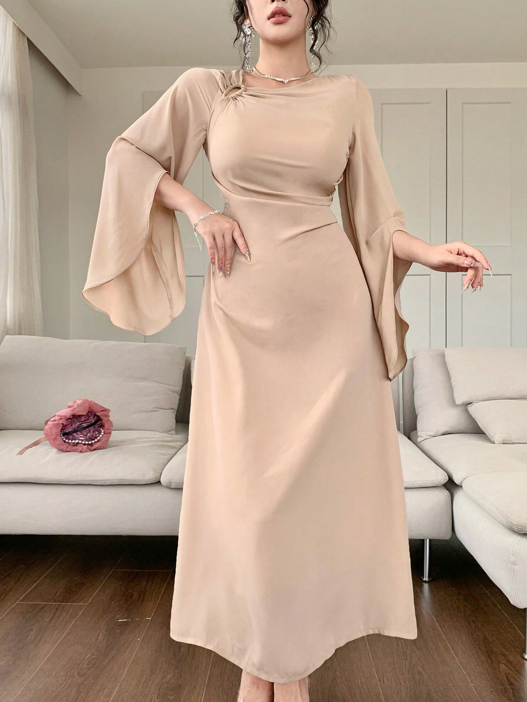 Rochie maxi SHEIN, roz